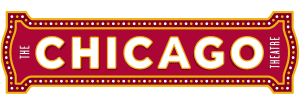 The Chicago Theatre logo in red and white on transparent background