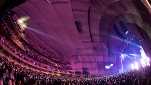 Crowd view of Radio City Music Hall's event venue in NYC