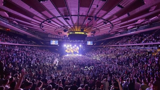 People attending a live event at Madison Square Garden in NYC