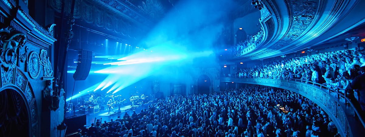 Jam band Umphrey's McGee performs live in concert at The Beacon Theatre in NYC